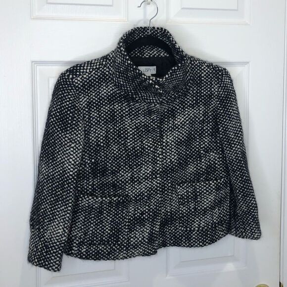 Ann Taylor Loft wool blend button front long sleeve blazer jacket, size small - Picture 3 of 16